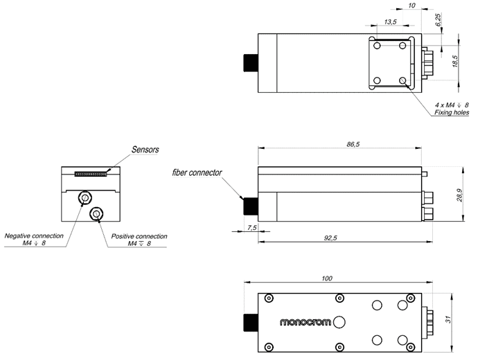 Módulo acoplado de fibra